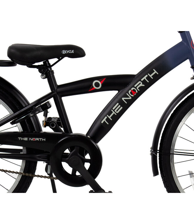 2Cycle The North kinderfiets 22 inch (7 tot 9 jaar) voor jongens blauw