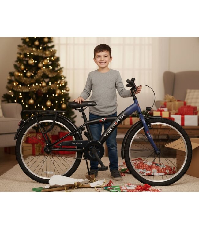 2Cycle The North kinderfiets 24 inch (8 tot 10 jaar) voor jongens blauw