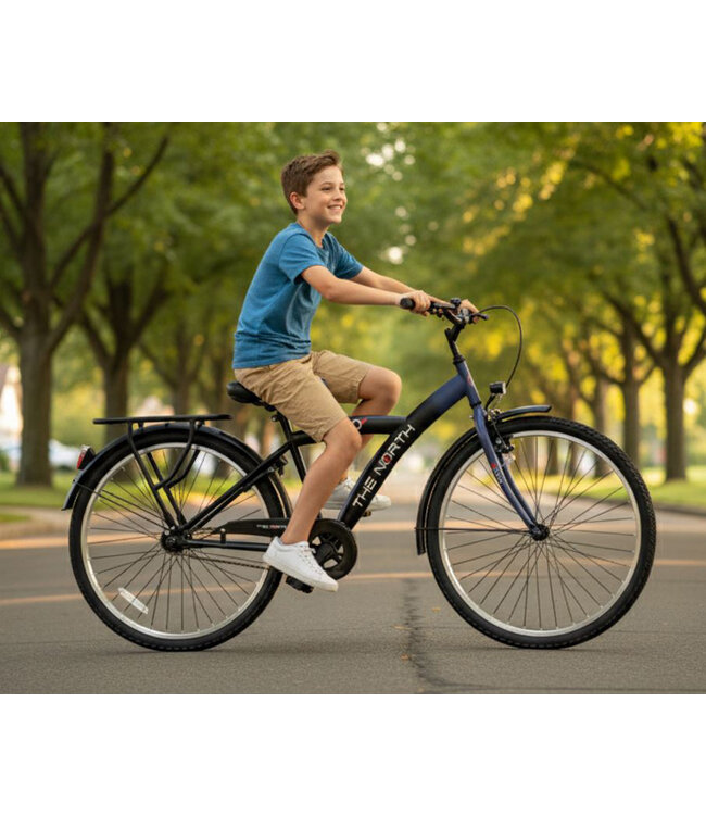 2Cycle The North kinderfiets 26 inch (10 tot 12 jaar) voor jongens blauw