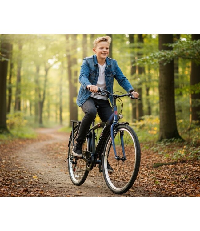 2Cycle The North kinderfiets 26 inch (10 tot 12 jaar) 6-Speed voor jongens blauw