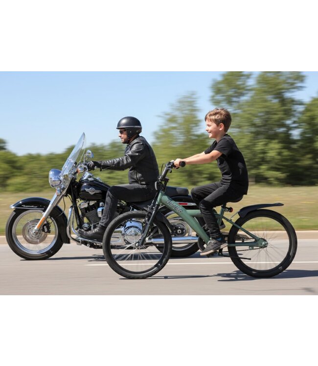 2Cycle Biker kinderfiets 20 inch (6 tot 8 jaar) voor jongens groen