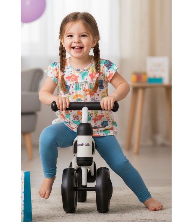 2Cycle Mini-Bike - Loopfiets - Jongens en Meisjes - 1 Jaar - Speelgoed - Wit - Loopfiets 1 jaar - Balance bike
