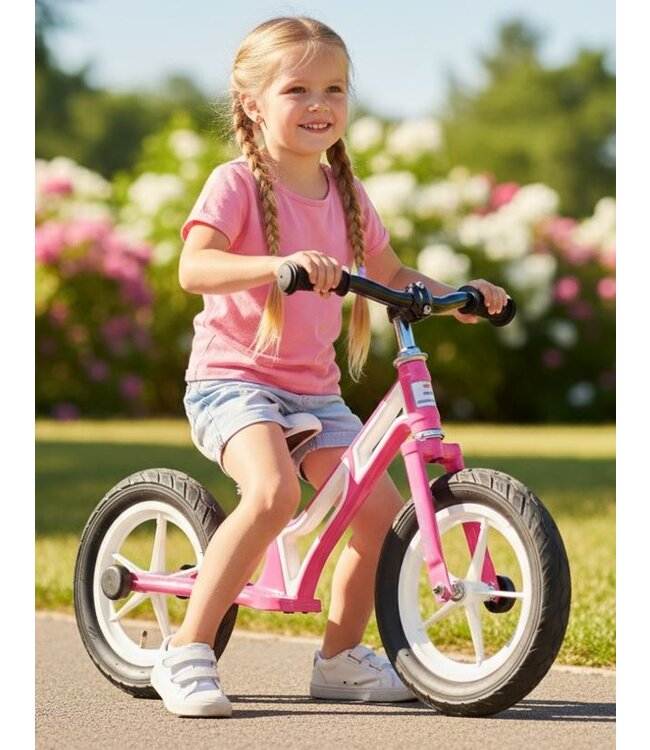 Sajan Loopfiets - Aluminium - Roze