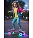 Sajan - Skateboard - LED - Penny board - Camouflage Paars - 22.5 inch - 56cm - Skateboard met Verlichting