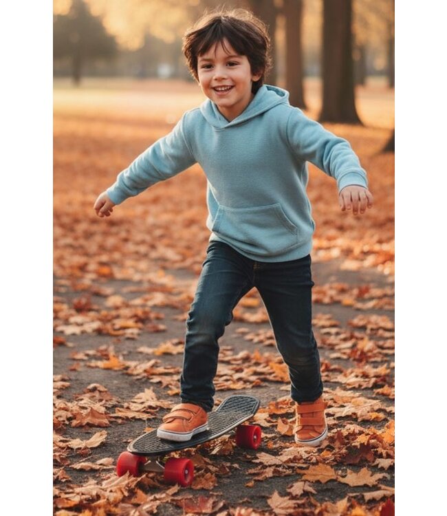 Sajan - Skateboard - Penny board - Zwart-Rood - 22.5 inch - 56cm