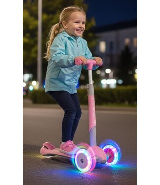 Iqoo IQOO - Step - met LED Wielen - Roze