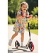 2Cycle Step - Kinderstep - Aluminium -  Grote Wielen - 20cm - Autoped -Roze-Wit