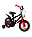 2Cycle Monster kinderfiets 12 inch (2 tot 4 jaar) voor jongens zwart