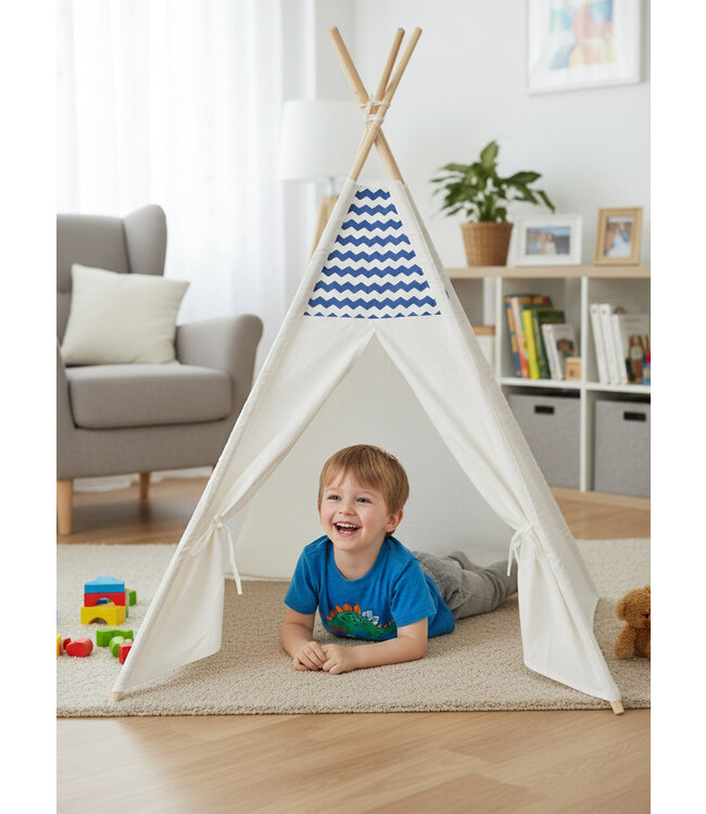 P&M - Tipi Speeltent - Tent voor kinderen - Blauw