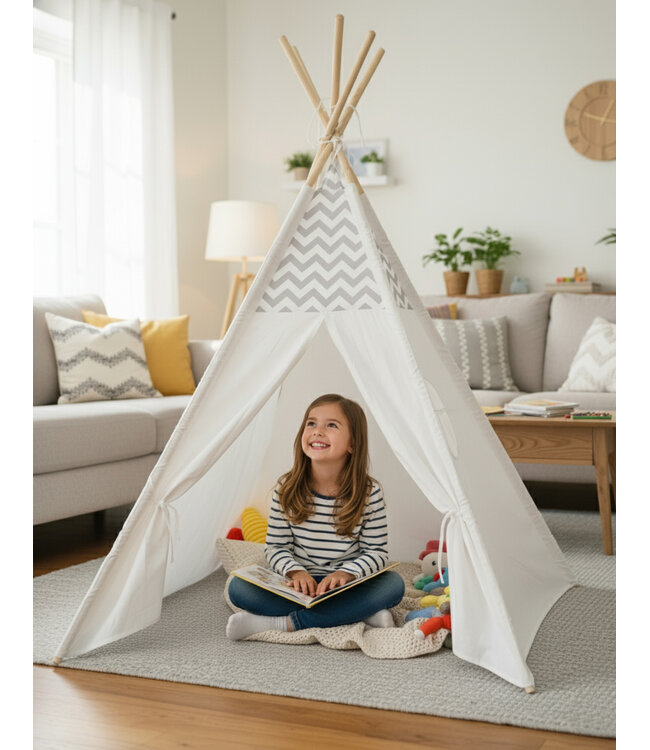 Tipi Speeltent - Tent voor kinderen - Grijs - 50% Korting