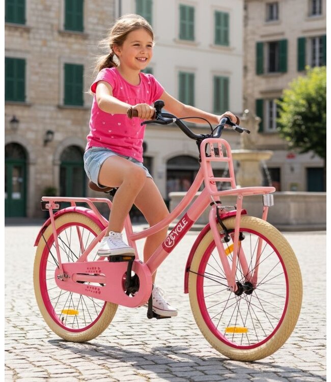 2Cycle Transportfiets 20 inch (6 tot 8 jaar) voor meisjes roze  - 2e