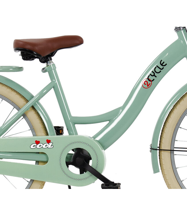 2Cycle Cool kinderfiets 22 inch (7 tot 9 jaar) voor meisjes groen