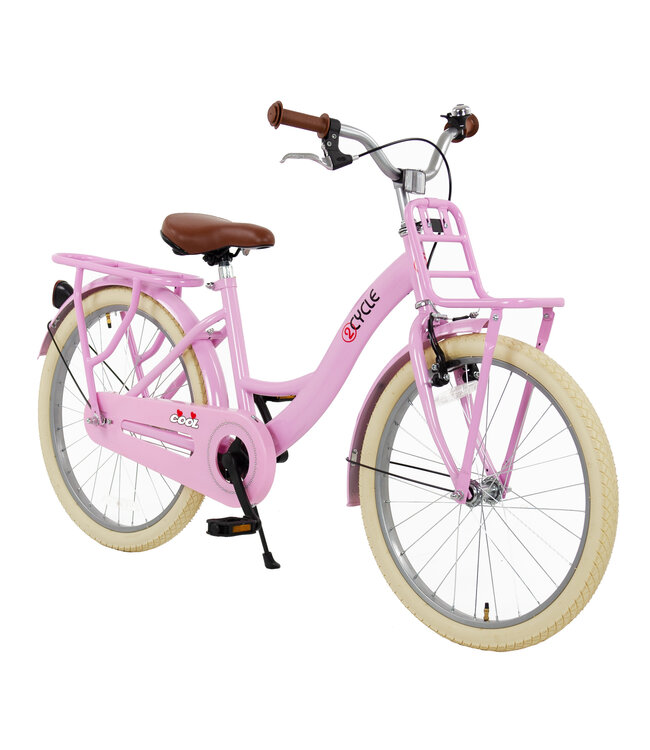 2Cycle Cool kinderfiets 22 inch (7 tot 9 jaar) voor meisjes roze