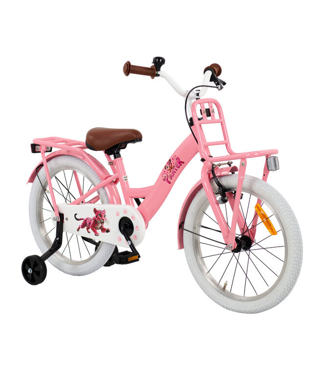 2Cycle Roze Panter - 18 inch (5 tot 7 jaar) - Kinderfiets - Roze