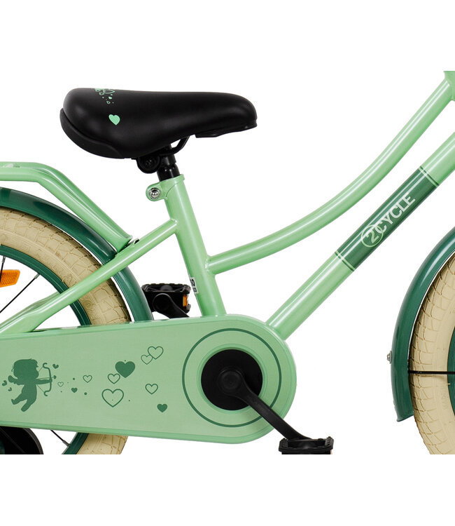 2Cycle Cupido 16 inch (4 tot 6 jaar) voor meisjes mintgroen