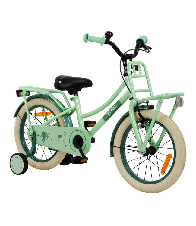 2Cycle Cupido 16 inch (4 tot 6 jaar) voor meisjes mintgroen