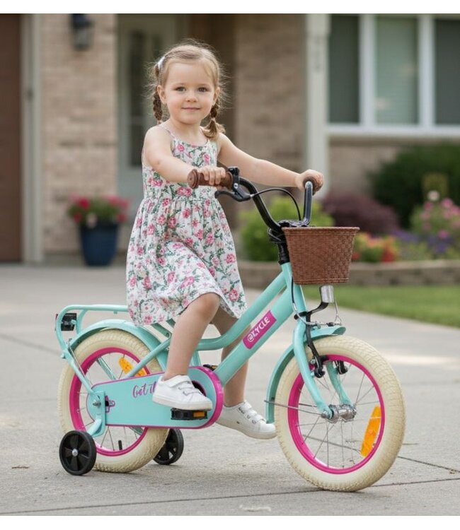 2Cycle Get It Girl - 14 inch (3-5 jaar) - Kinderfiets - Turquoise