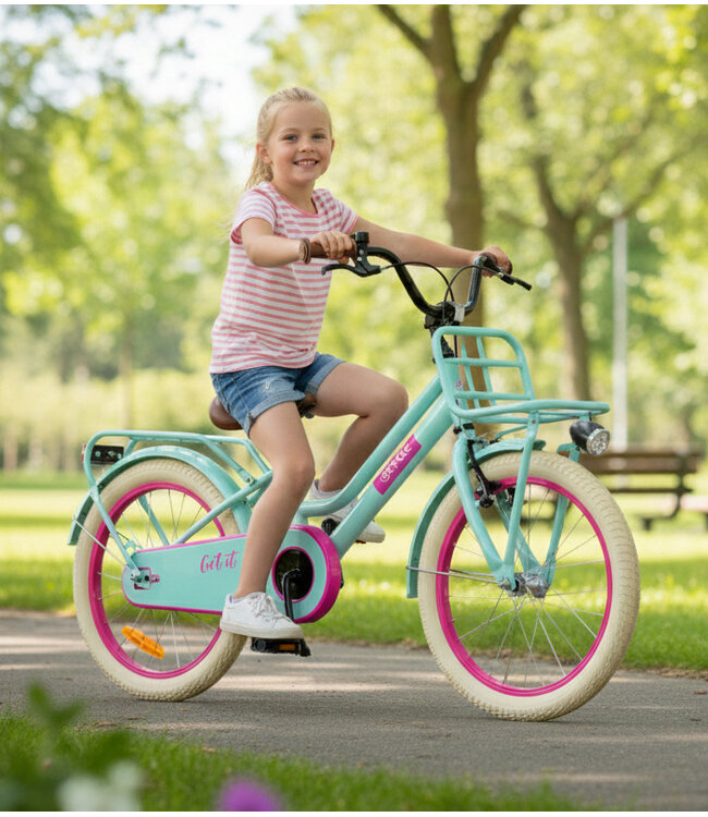 2Cycle Get It Girl - 18 inch (5-7 jaar) - Kinderfiets - Turquoise
