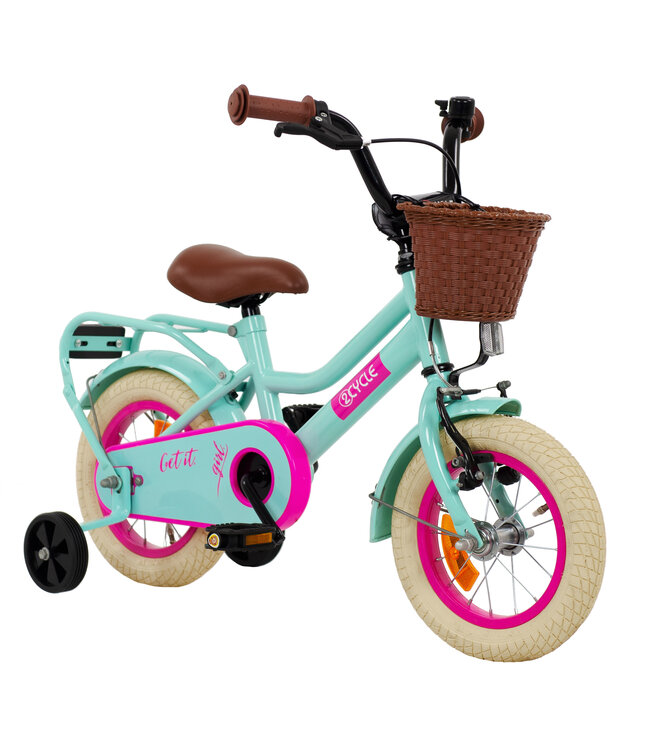 2Cycle Get It Girl - 12 inch (2-4 jaar) - Kinderfiets - Turquoise