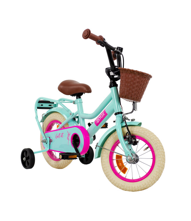 2Cycle Get It Girl - 12 inch (2-4 jaar) - Kinderfiets - Turquoise