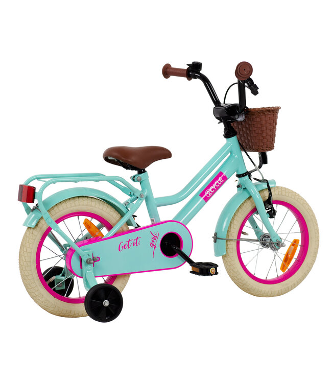2Cycle Get It Girl - 14 inch (3-5 jaar) - Kinderfiets - Turquoise