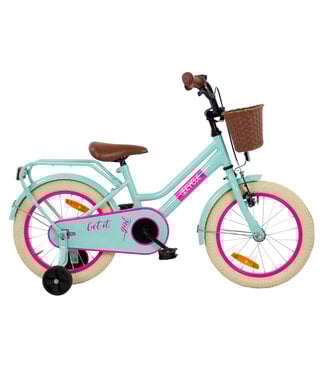 2Cycle 2Cycle Get It Girl - 16 inch (4 tot 6 jaar) voor meisjes - Kinderfiets - Turquoise