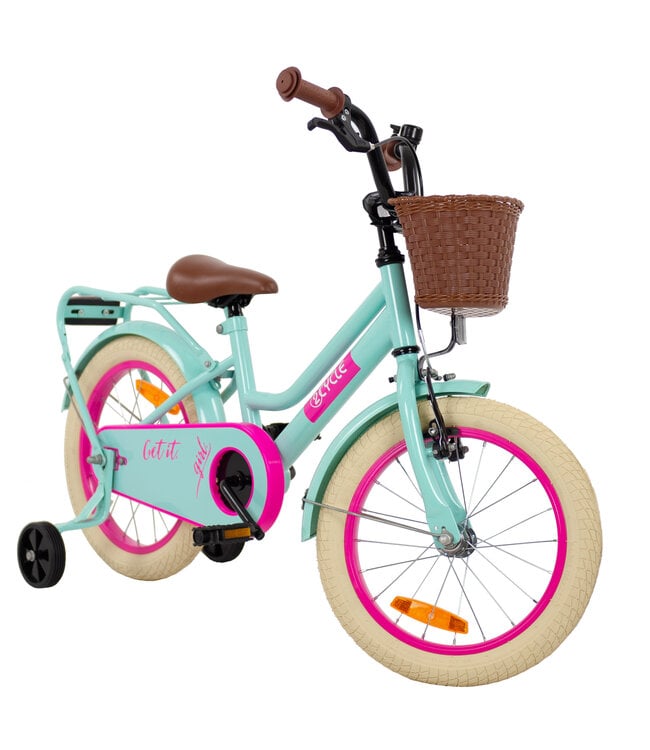 2Cycle Get It Girl - 16 inch (4 tot 6 jaar) voor meisjes - Kinderfiets - Turquoise