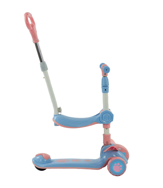 Sajan 2 in 1 Loopfiets / Step -  Roze-Blauw