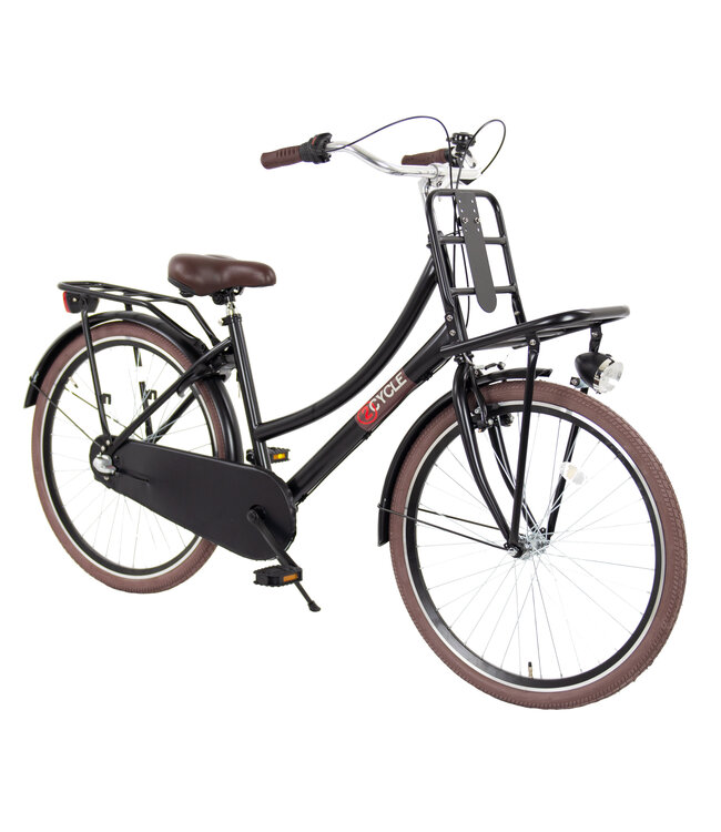 2Cycle Transportfiets 3-speed kinderfiets 26 inch (10 tot 12 jaar) voor Meisjes Zwart