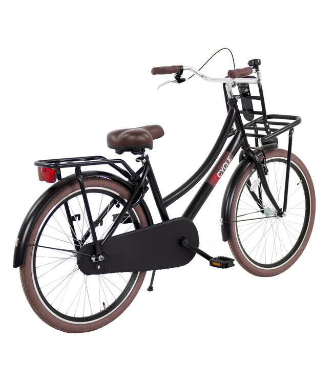 2Cycle Transportfiets kinderfiets 24 inch (8 tot 10 jaar) voor Meisjes Zwart
