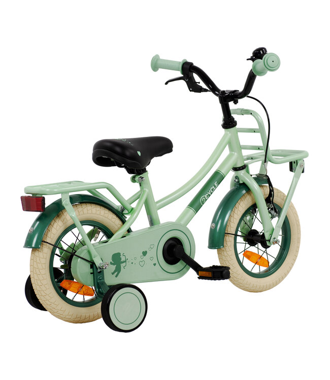 2Cycle Cupido kinderfiets 12 inch (2 tot 4 jaar) voor meisjes mintgroen