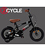 2Cycle BMX Fun kinderfiets 12 inch (2 tot 4 jaar) voor jongens zwart