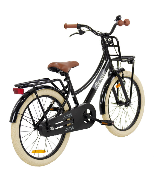 2Cycle Transportfiets 20 inch (6 tot 8 jaar) voor meisjes zwart