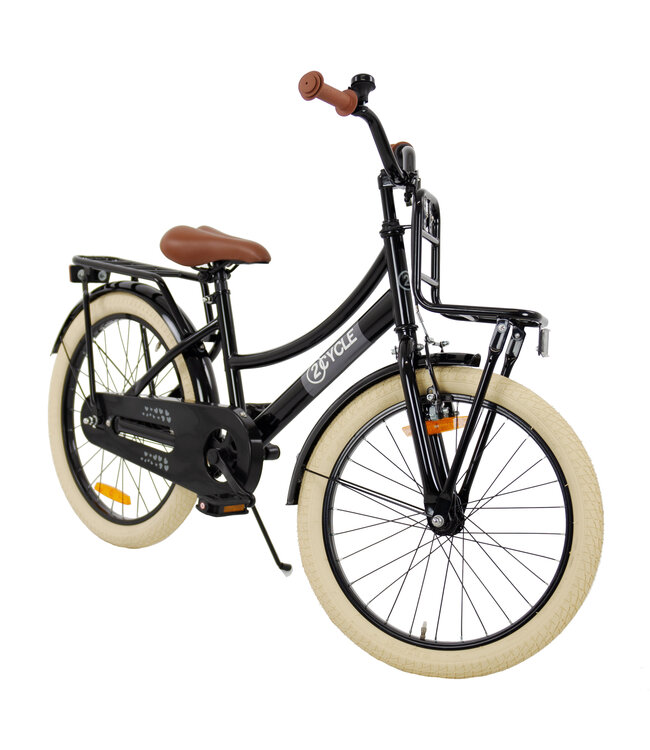 2Cycle Transportfiets 20 inch (6 tot 8 jaar) voor meisjes zwart