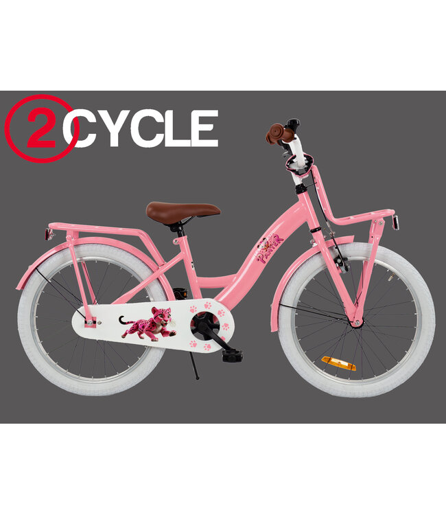 2Cycle Roze Panter - 20 inch (6 tot 8 jaar) - Kinderfiets - Roze