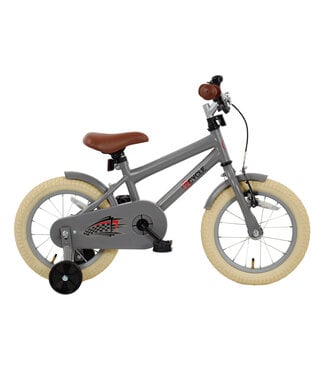 2Cycle 2Cycle BMX kinderfiets 14 inch (3 tot 5 jaar) voor jongens mat-grijs