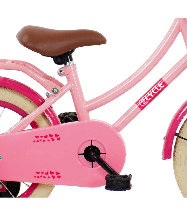 2Cycle Hearts 14 inch (3 tot 5 jaar) voor meisjes roze