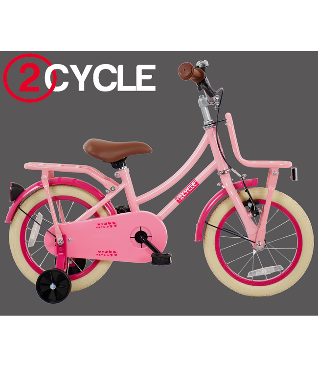2Cycle Hearts 14 inch (3 tot 5 jaar) voor meisjes roze