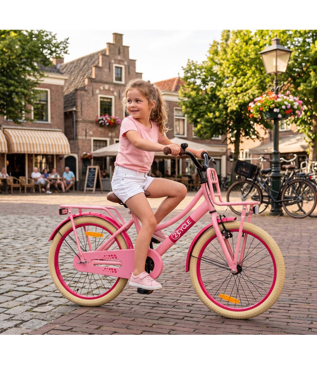 2Cycle Transportfiets 20 inch (6 tot 8 jaar) voor meisjes roze