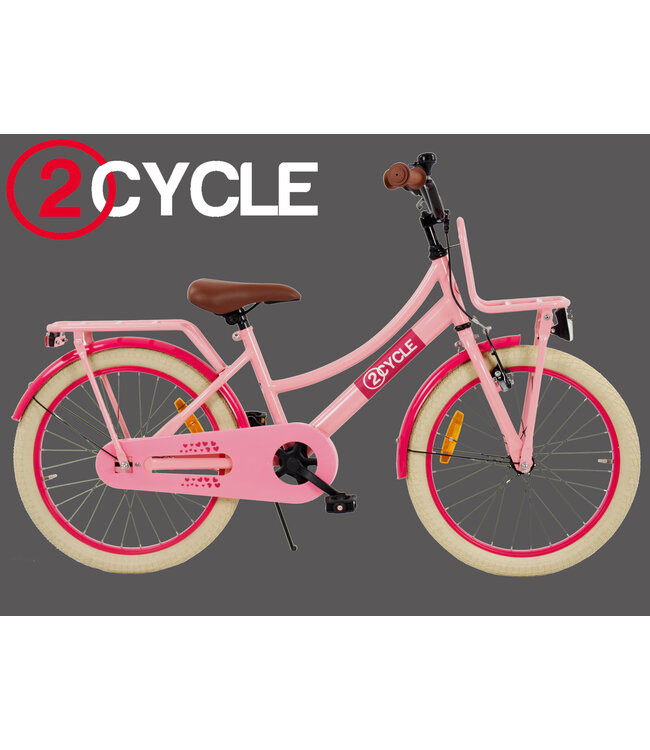 2Cycle Transportfiets 20 inch (6 tot 8 jaar) voor meisjes roze