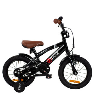 2Cycle 2Cycle BMX Fun kinderfiets 14 inch (3 tot 5 jaar) voor jongens zwart