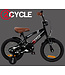 2Cycle BMX Fun kinderfiets 14 inch (3 tot 5 jaar) voor jongens zwart