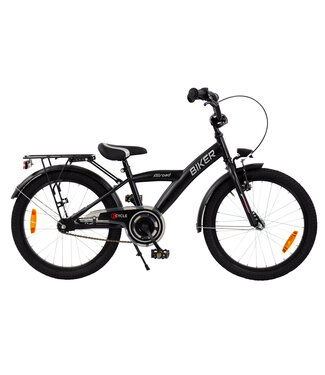 2Cycle 2Cycle Biker-Cargo kinderfiets 20 inch (6 tot 8 jaar) voor jongens zwart