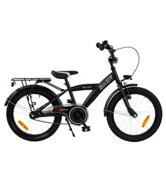 2Cycle 2Cycle Biker-Cargo kinderfiets 18 inch (5 tot 7 jaar) voor jongens zwart