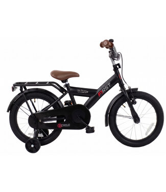 2Cycle 2Cycle First kinderfiets 16 inch (4 tot 6 jaar) voor jongens zwart