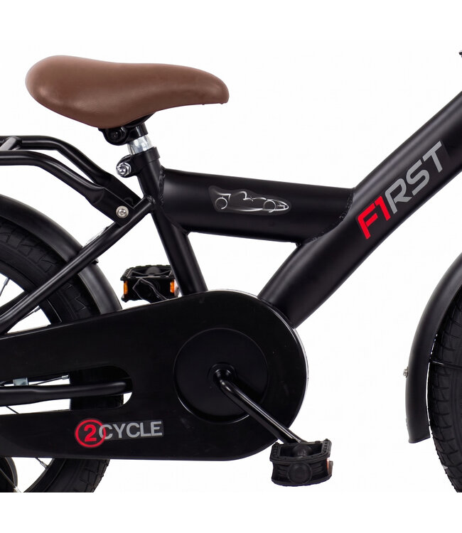 2Cycle First kinderfiets 16 inch (4 tot 6 jaar) voor jongens zwart