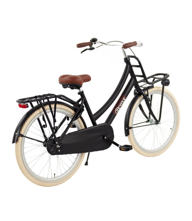 2Cycle Premium Transportfiets kinderfiets 24 inch (8 tot 10 jaar) voor Meisjes Zwart
