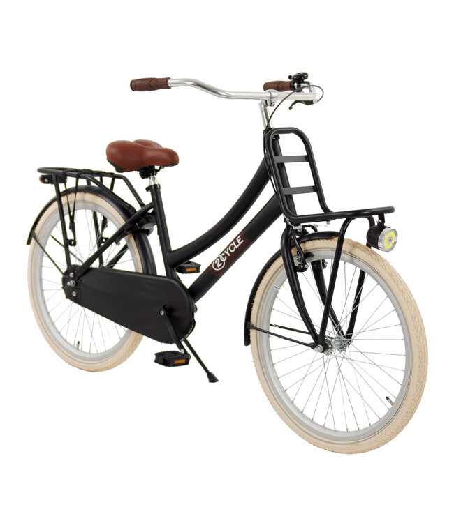 2Cycle Premium Transportfiets kinderfiets 24 inch (8 tot 10 jaar) voor Meisjes Zwart
