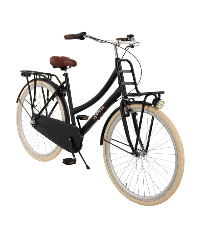 2Cycle Premium Transportfiets  28 inch 3-Speed(v.a. 12 jaar) voor Meisjes Zwart