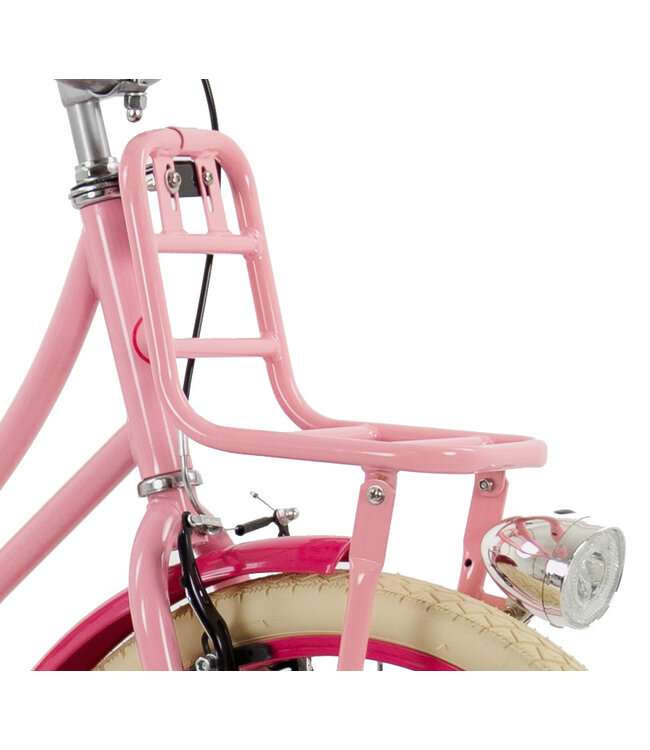 2Cycle Meisjes Transportfiets 22 inch (7-9 jaar) – Roze – Trendy Schoolfiets